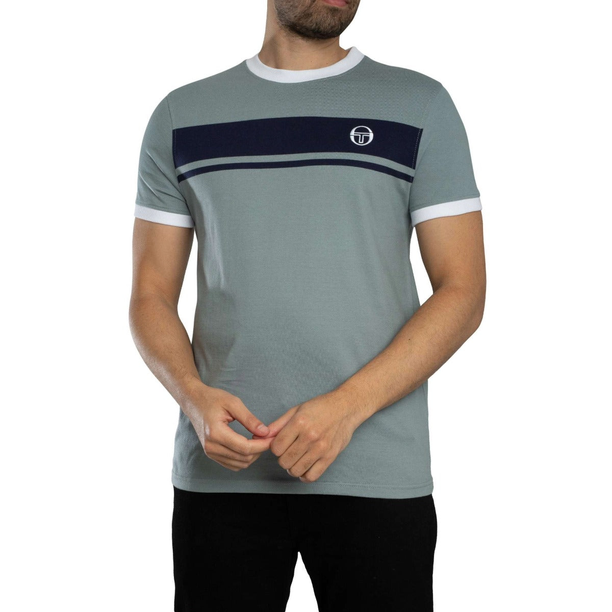 SERGIO TACCHINI MASTER CREW NECK T-SHIRT LEAD GREY