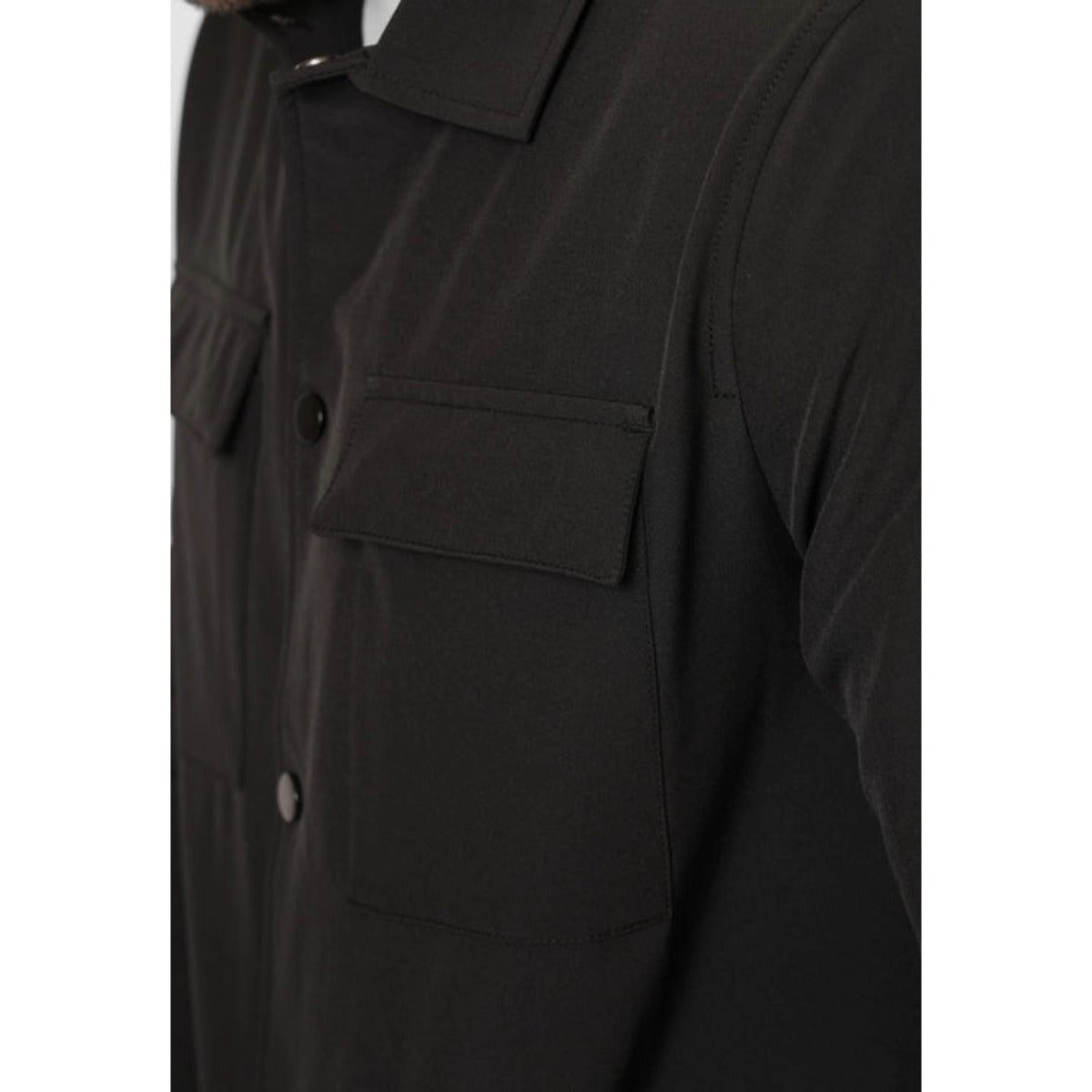 VALERE LUXE OVERSHIRT BLACK