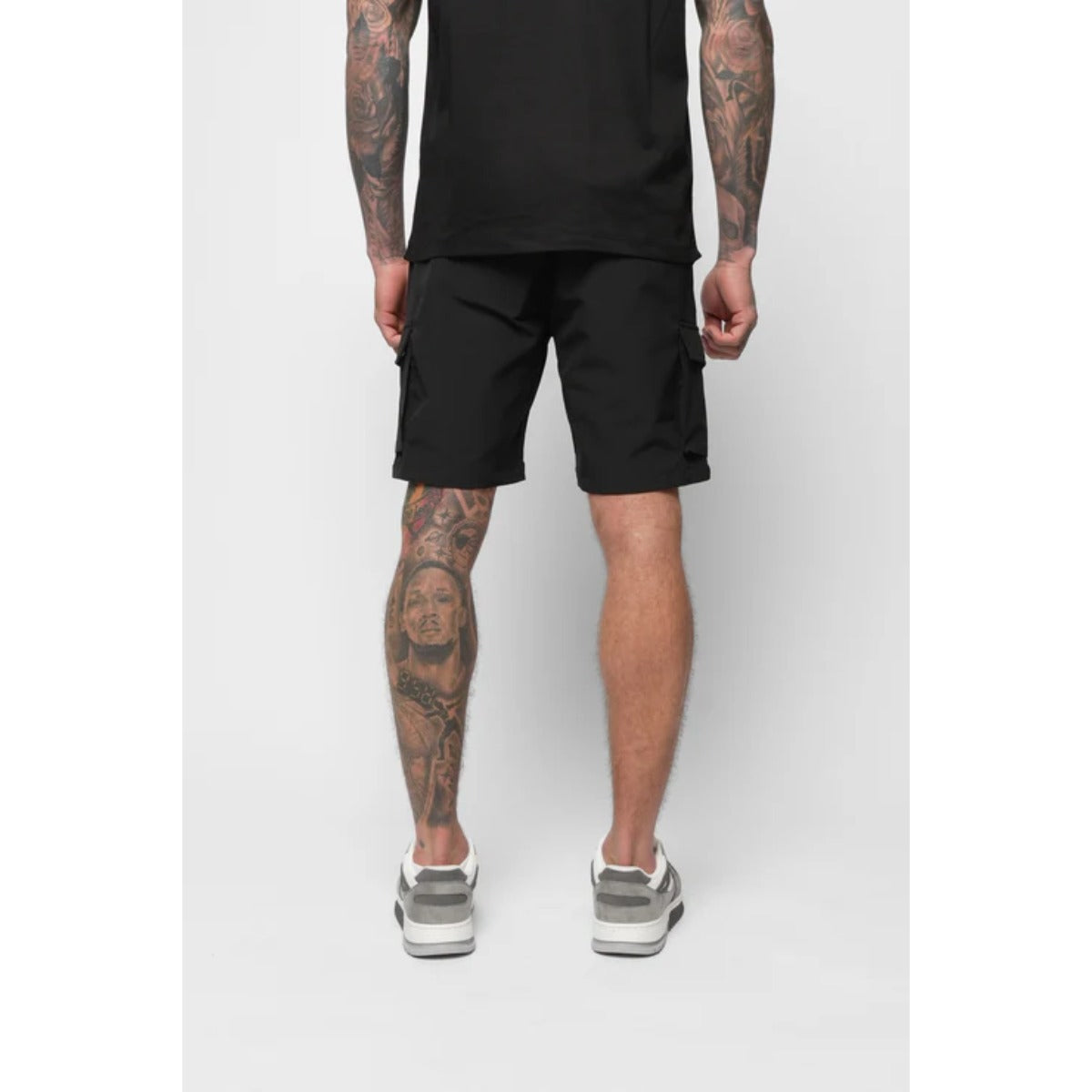 VALERE LUXE CARGO SHORTS BLACK