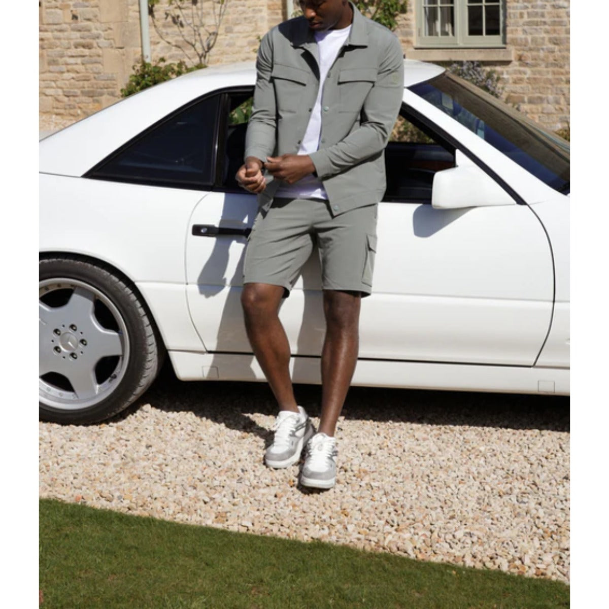 VALERE LUXE CARGO SHORTS KHAKI