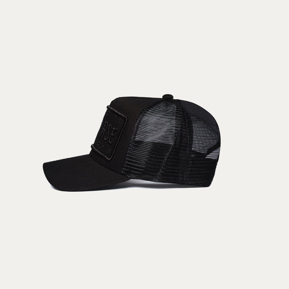 CHRISTIAN ROSE WASHED ICONIC II PLATE BLACK/BLACK METALLIC