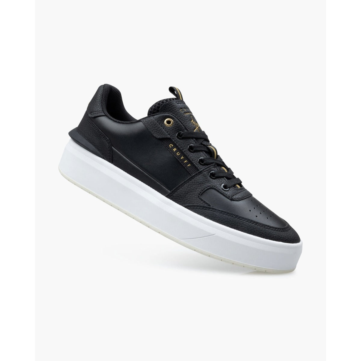 CRUYFF ENDORSED TENNIS BLACK/GOLD TRAINERS CC251012