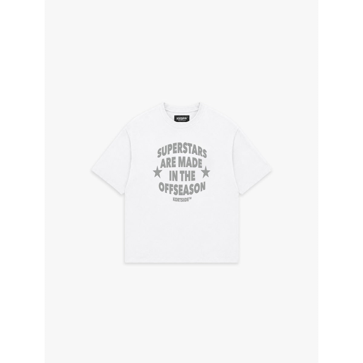 KORTSIIDE SUPERSTAR CLASSIC T-SHIRT WHITE/GREY