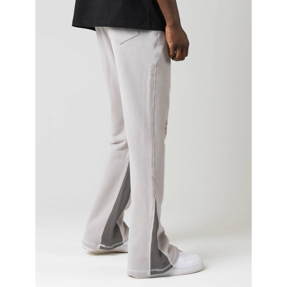 KORTSIIDE SUPERSTAR STITCHED FLARED JOGGER DUSK GREY