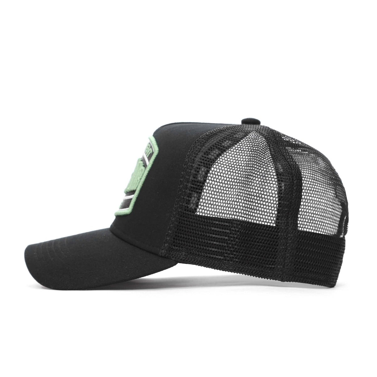 SOCIETE NOIR MARAIS MESH TRUCKER BLACK/KHAKI