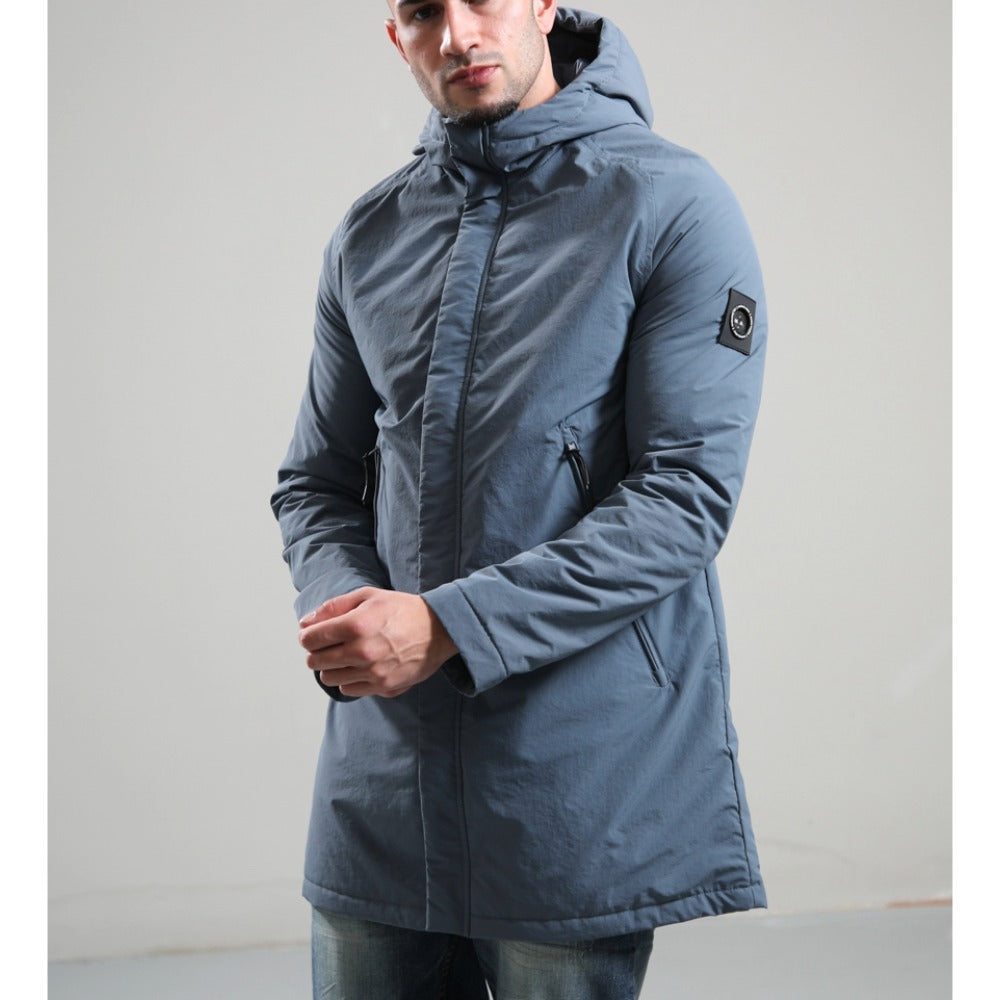 MARSHALL ARTIST KINGSTON TRENCH JACKET STORM GREY