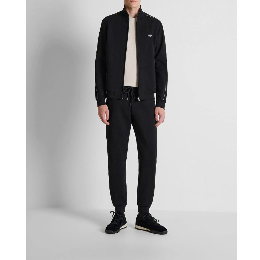 ANTONY MORATO ZIP UP SWEATSHIRT WITH PIPING DETAIL MMFL01168 BLACK
