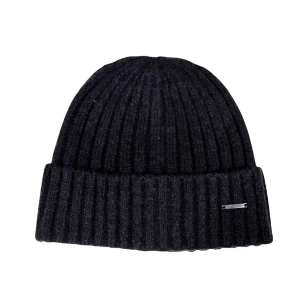 ANTONY MORATO WOOL BLEND BEANIE HAT BLACK MMHA00410