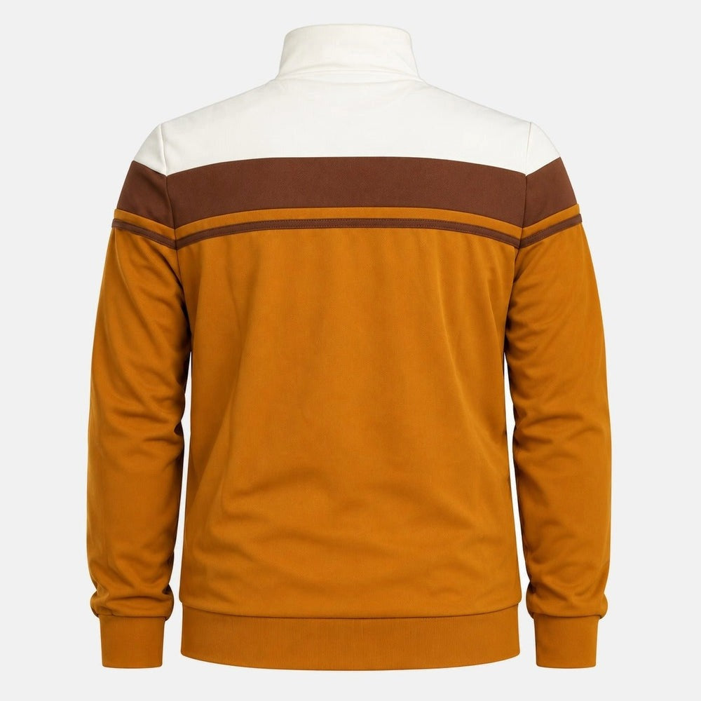 SERGIO TACCHINI DAMARINDO TRACK TOP GARDENIA/POTTING SOIL/GOLDEN BROWN