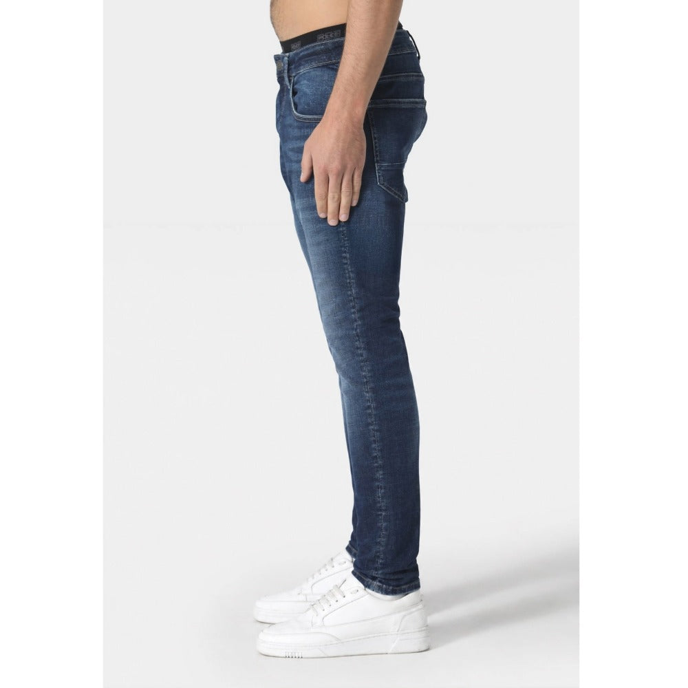 883 POLICE DINO 1022 WASHED BLUE SLIM FIT JEANS