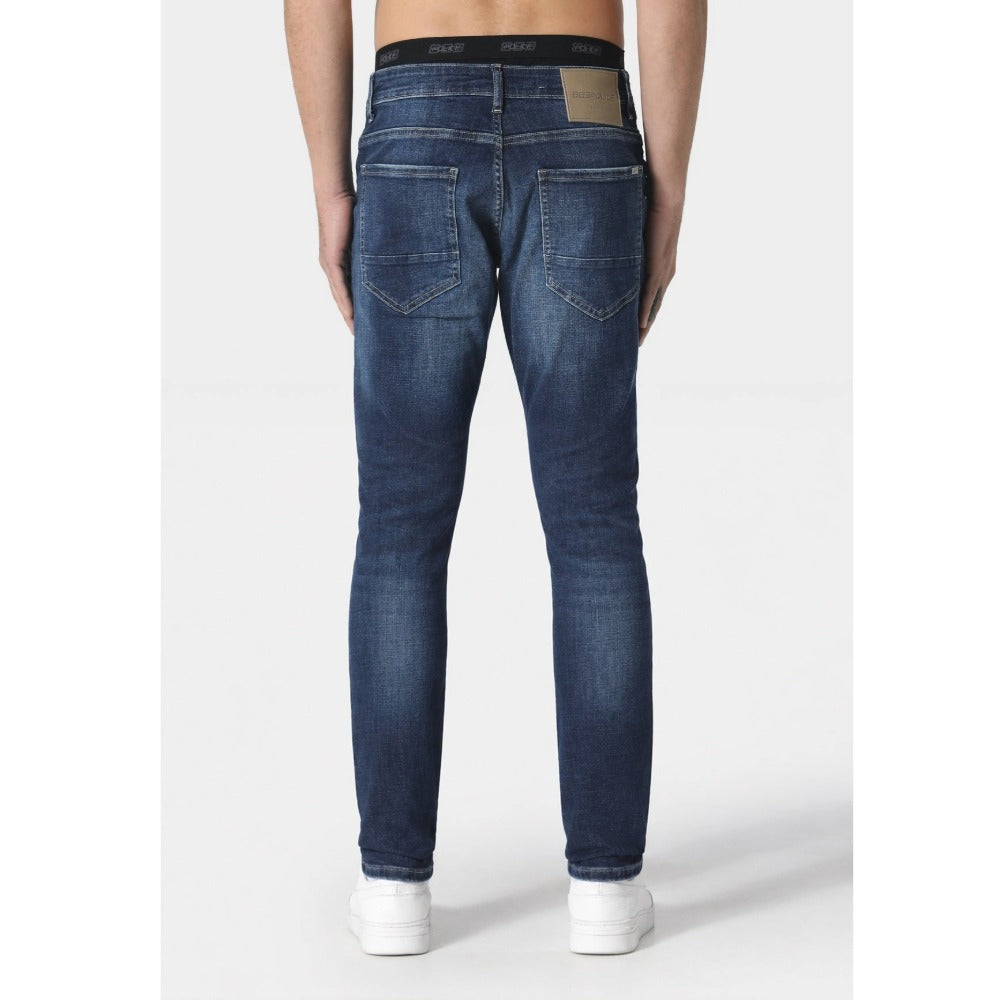 883 POLICE DINO 1022 WASHED BLUE SLIM FIT JEANS