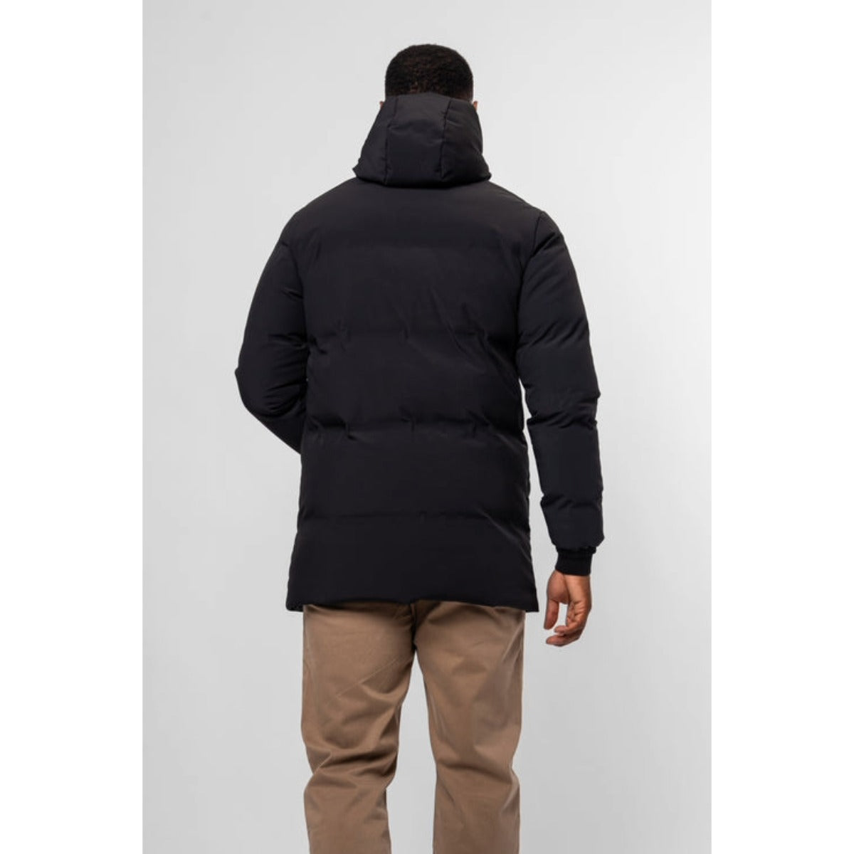 VALERE CLEAN 1/4 LENGTH COAT BLACK