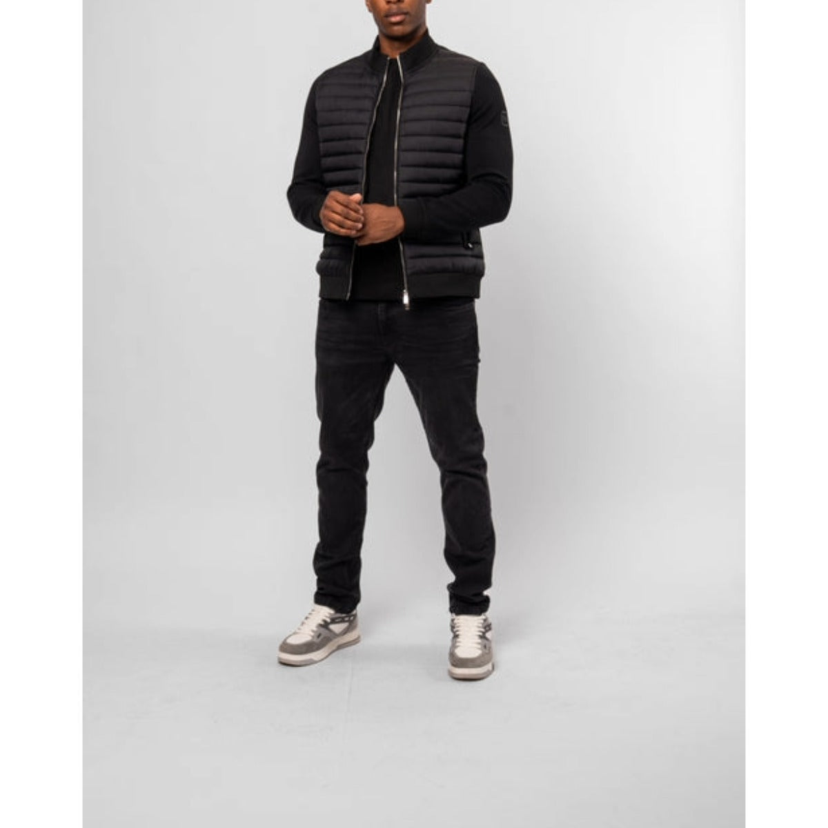 VALERE LUXE QUILTED HYBRID JACKET BLACK