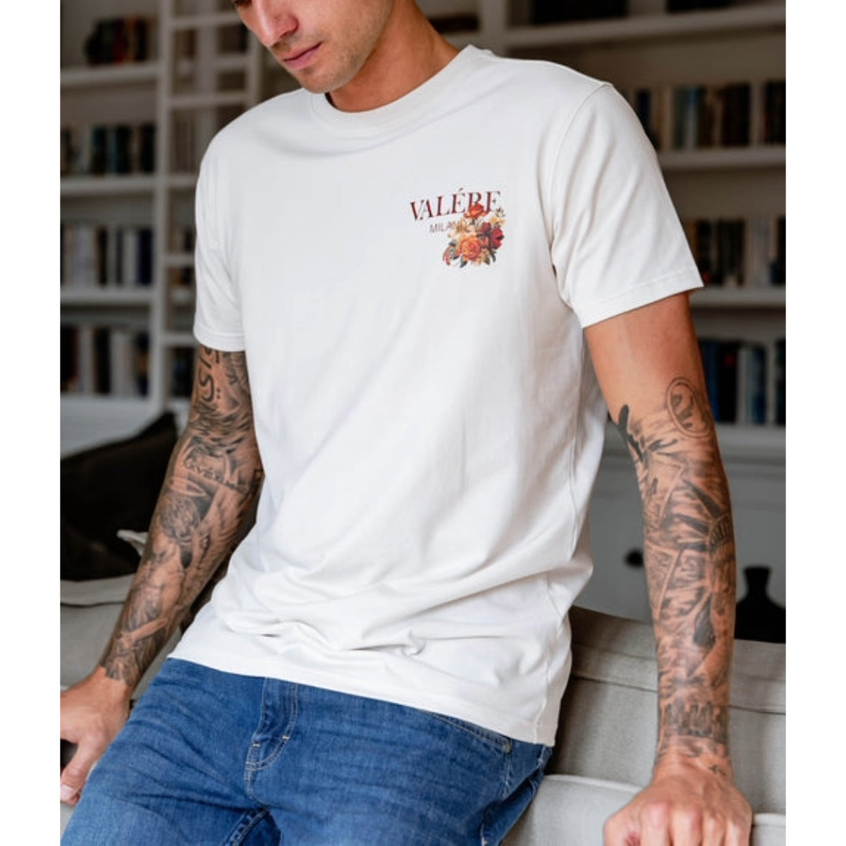 VALERE GORZANO T-SHIRT ECRU
