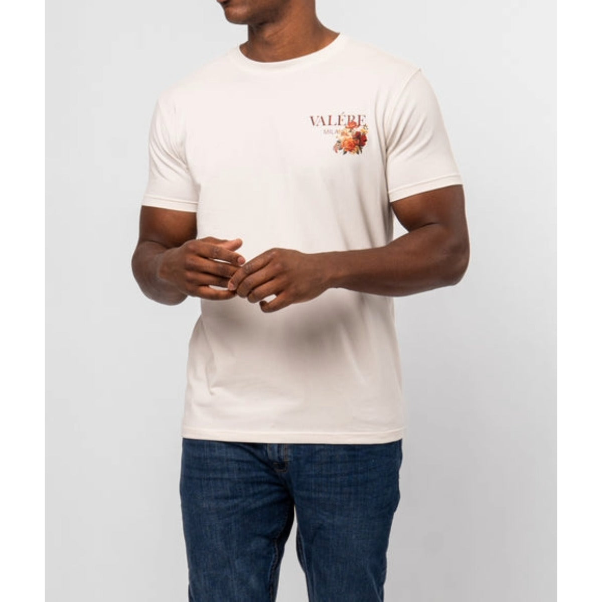 VALERE GORZANO T-SHIRT ECRU