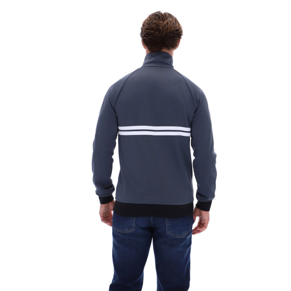 SERGIO TACCHINI NEW DALLAS TRACK TOP TURBULENCE GREY/WHITE/BLACK