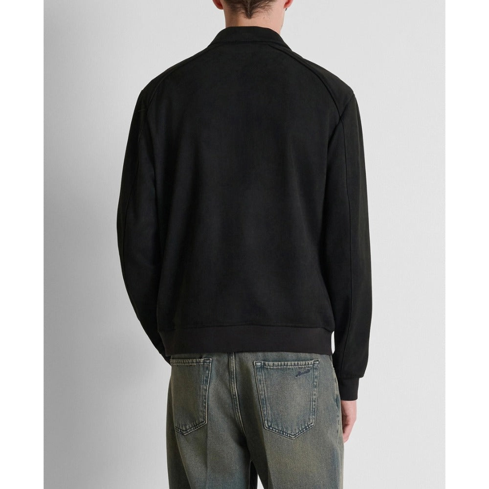 ANTONY MORATO BLACK SUEDETTE JACKET WITH COLLAR MMFL01162