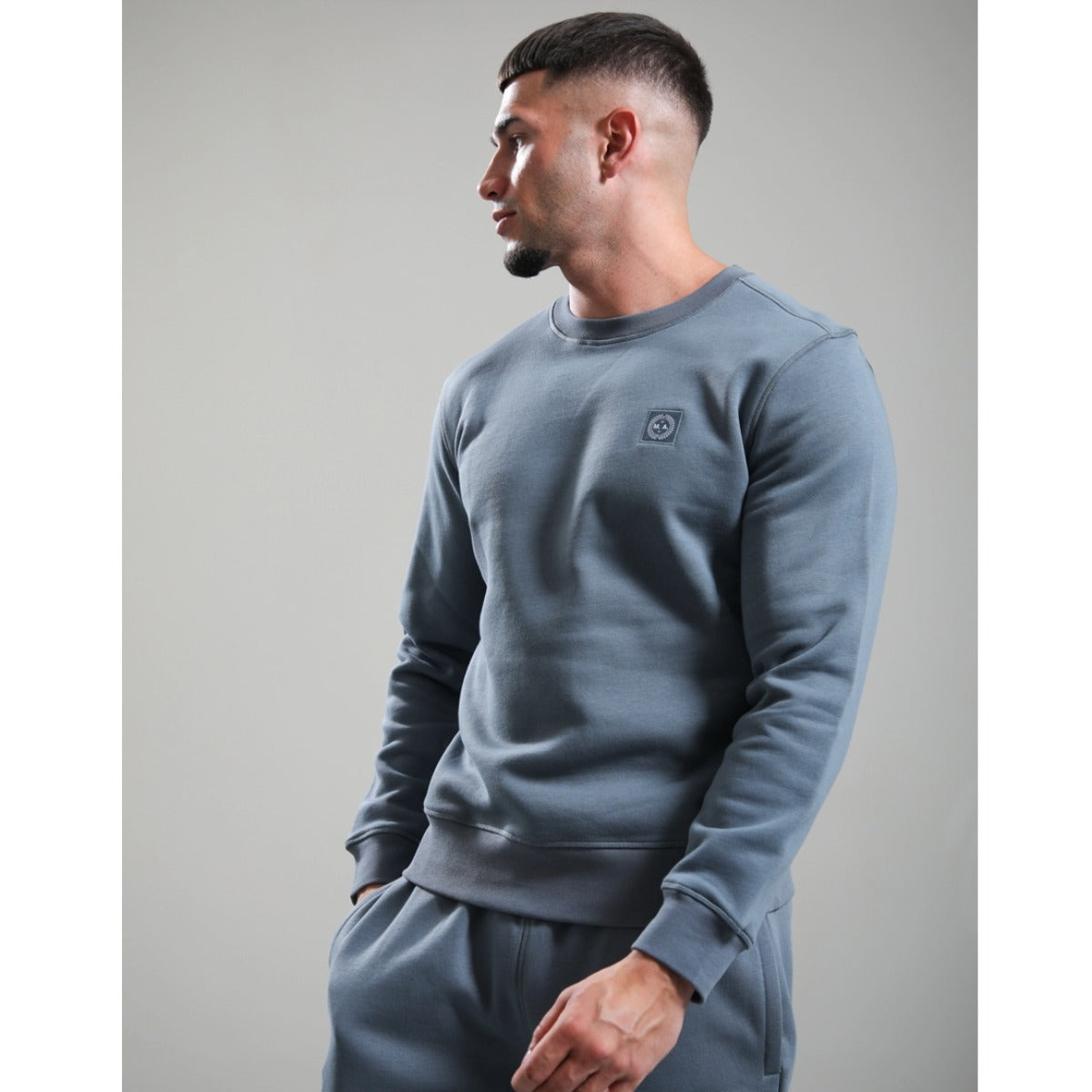 MARSHALL ARTIST MARCHIO CREW NECK SWEATSHIRT STORM GREY