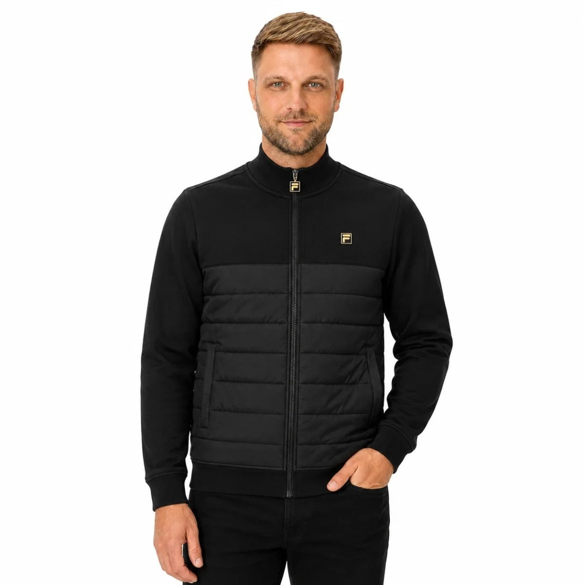 FILA  OROZA FULL ZIP PADDED JACKET BLACK