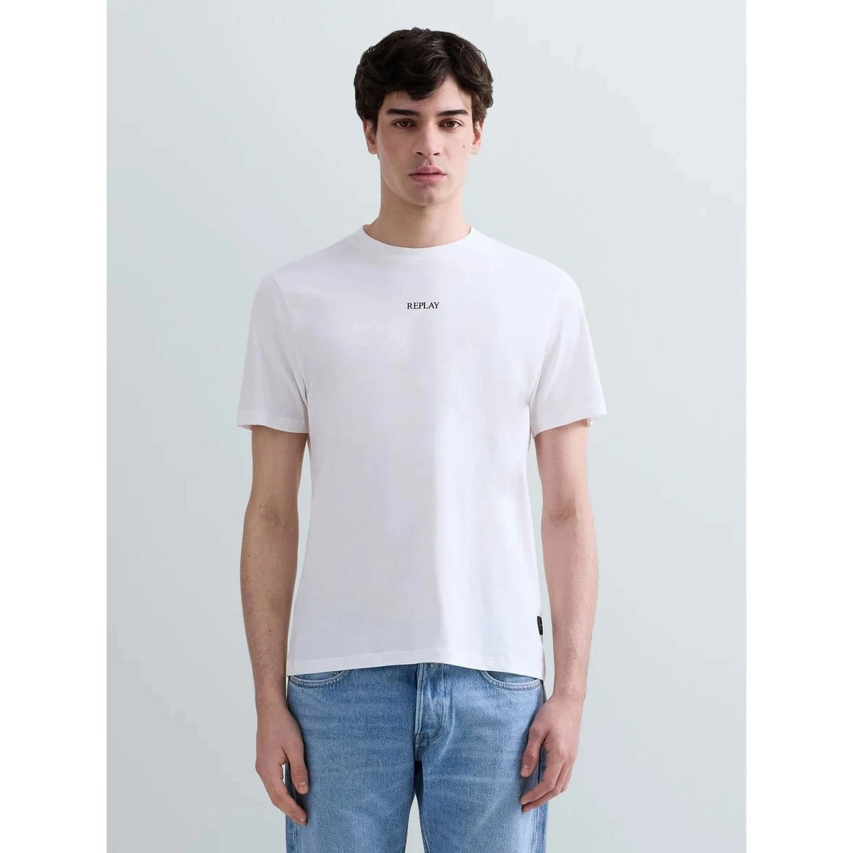 REPLAY LOGO T-SHIRT M3098 OFF WHITE