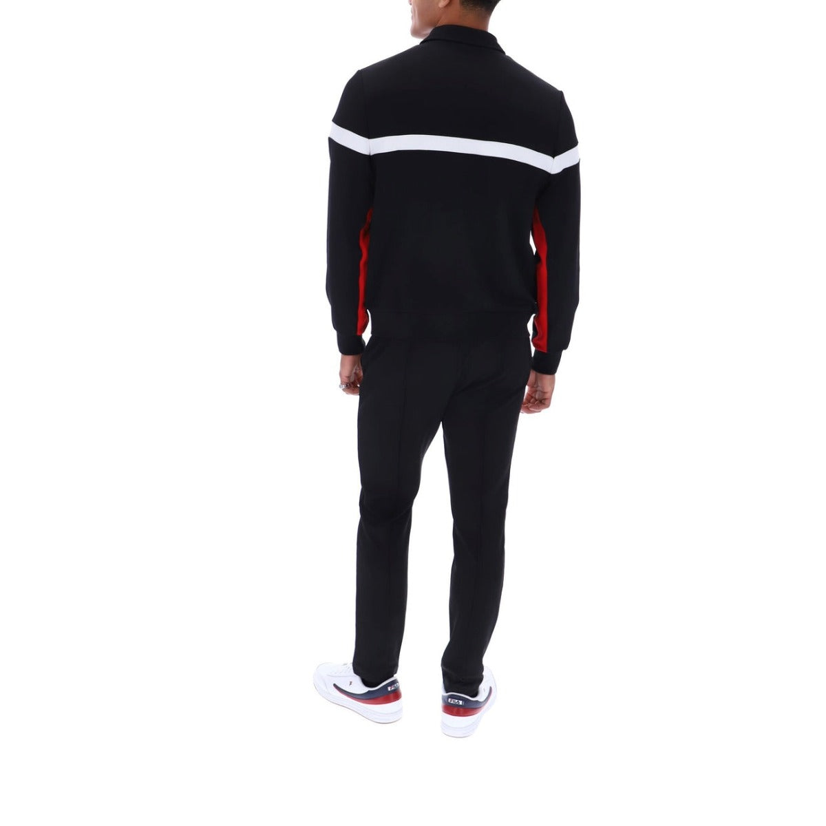 FILA ALEX CUT AND SEW JACKET BLACK/FILA RED/WHITE
