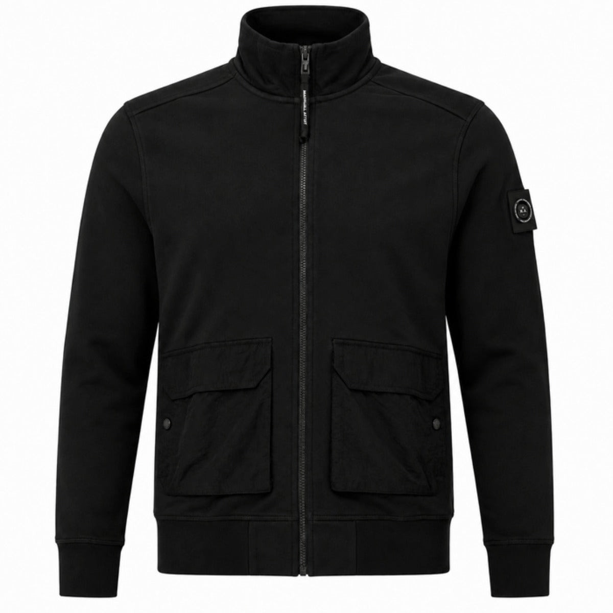 MARSHALL ARTIST STREATHAM FULL ZIP SWEATSHIRT BLACK