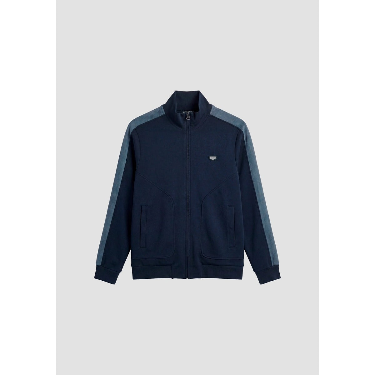 ANTONY MORATO SLIM FIT ZIP UP SWEATSHIRT MARINE NAVY MMFL01157