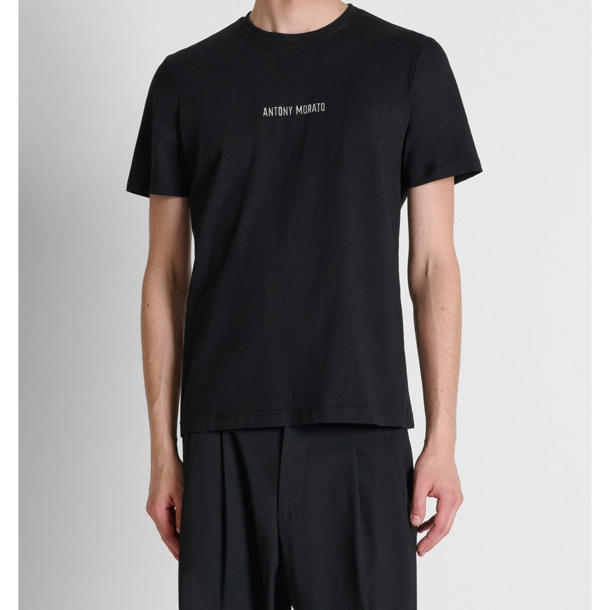 ANTONY MORATO REGULAR FIT LOGO T-SHIRT BLACK MMKS02696