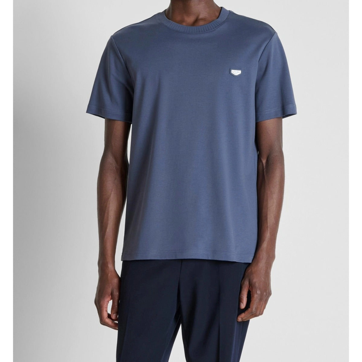 ANTONY MORATO REGULAR FIT CHEST BADGE T-SHIRT INDIGO BLUE MMKS02700