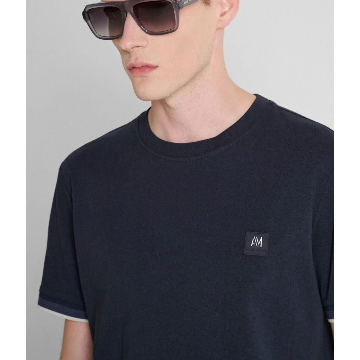 ANTONY MORATO REGULAR FIT JERSEY T-SHIRT MARINE NAVY MMKS02733