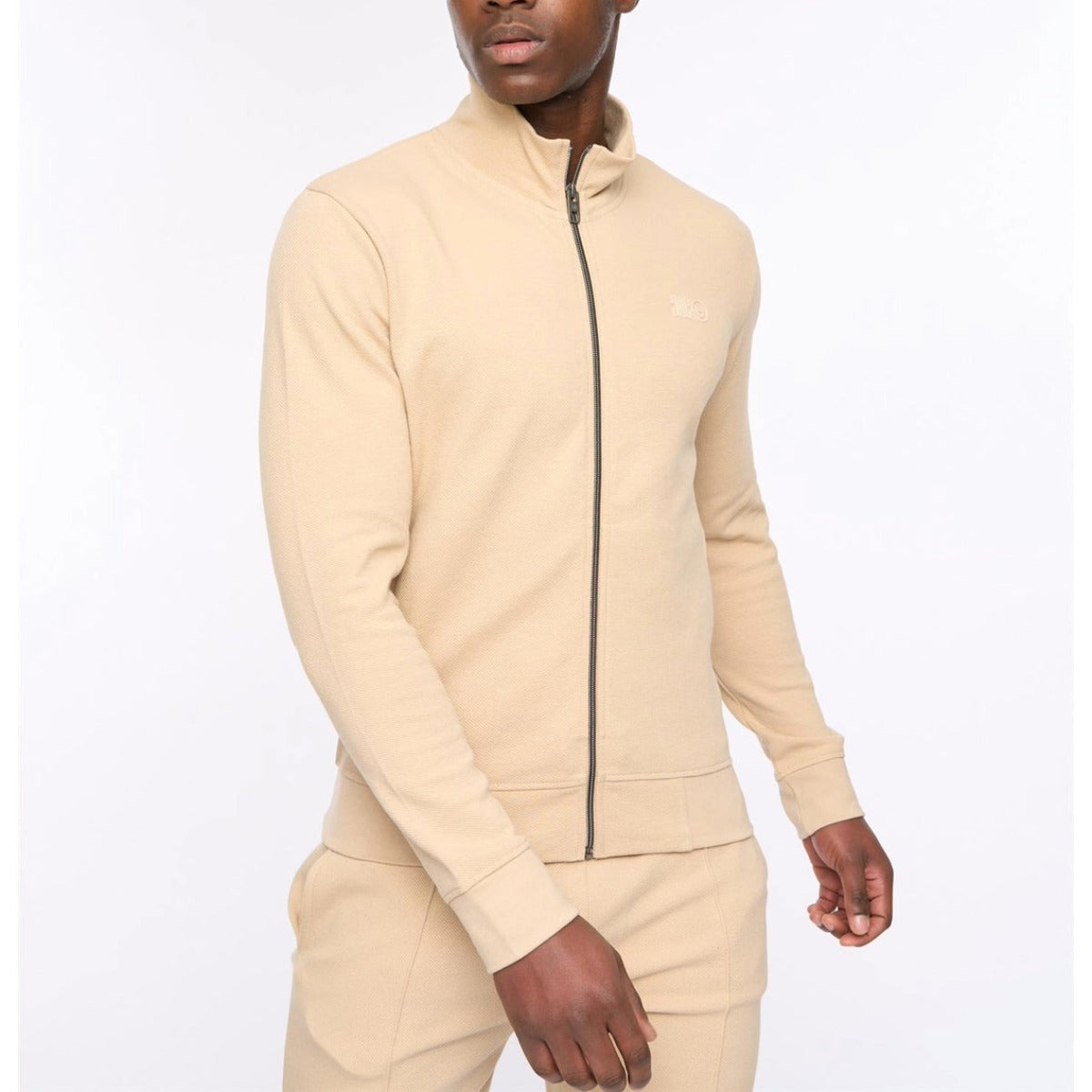 DUCK & COVER HANNINGS ZIP UP SWEATSHIRT STONE