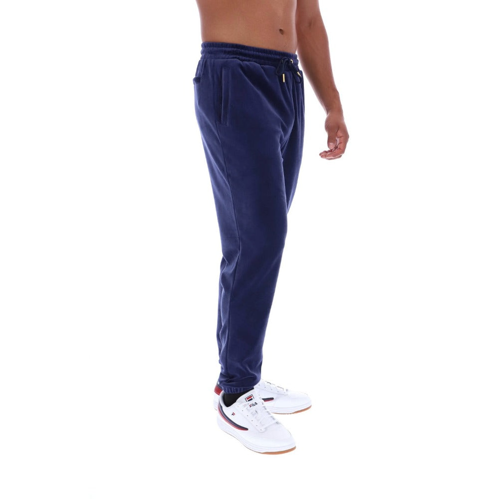 FILA EDDIE PANT 2 VELOUR TRACK PANT NAVY BLUE