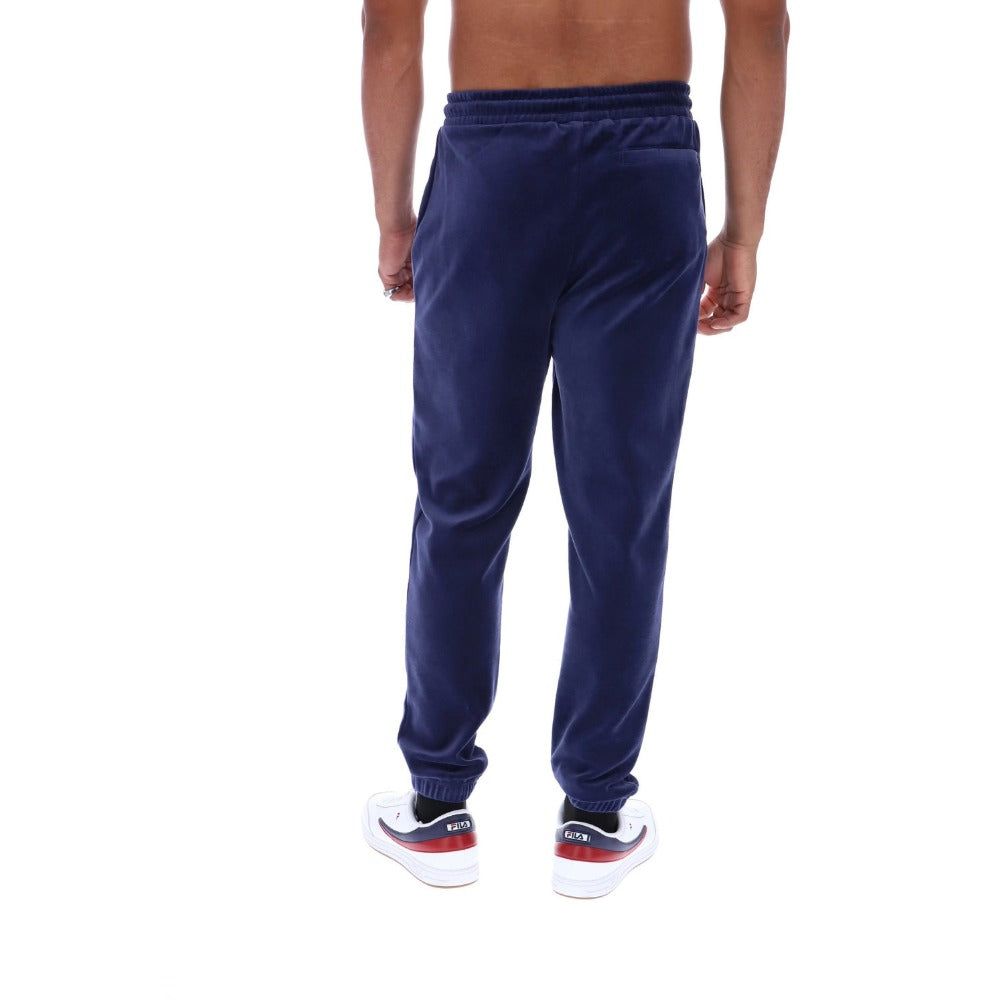 FILA EDDIE PANT 2 VELOUR TRACK PANT NAVY BLUE