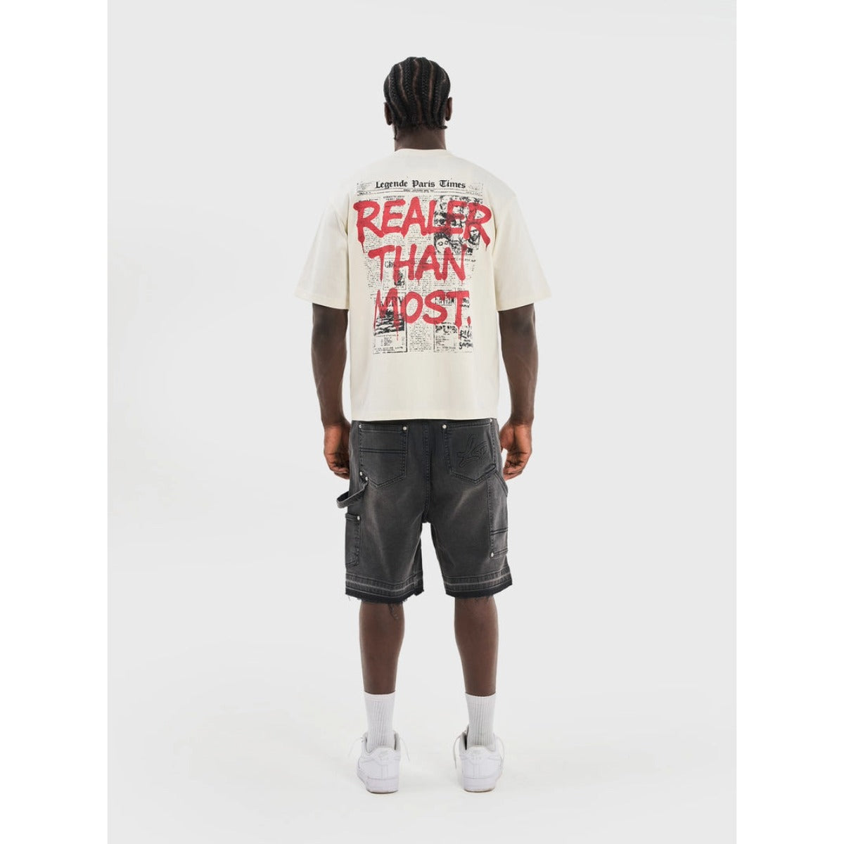 LEGENDE PARIS RTM NEWSPAPER T-SHIRT OFF WHITE
