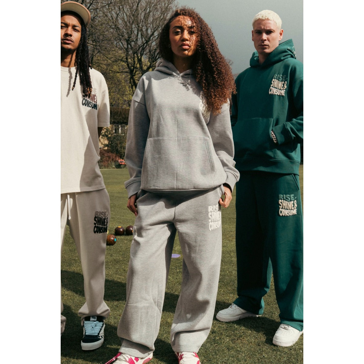 FRESH FLAVOURS RISE, SHINE & CONSUME JOGGER LIGHT GREY