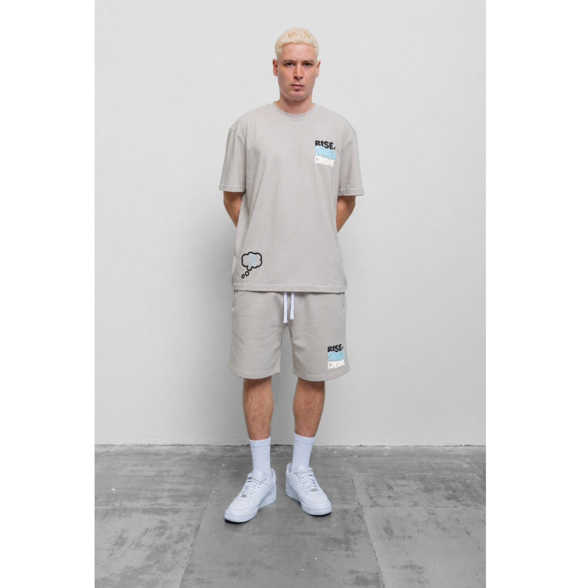 FRESH FLAVOURS RISE T-SHIRT LIGHT GREY