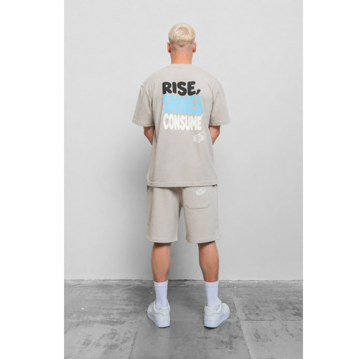 FRESH FLAVOURS RISE SHORTS LIGHT GREY