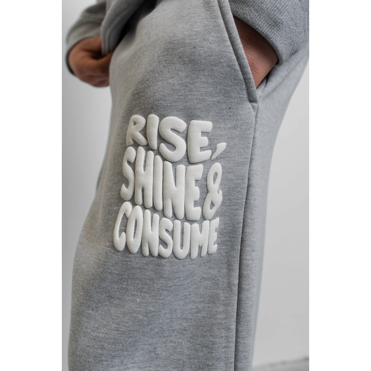 FRESH FLAVOURS RISE, SHINE & CONSUME JOGGER LIGHT GREY