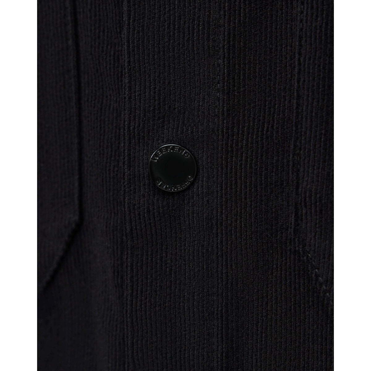 WEEKEND OFFENDER ERDING CORD SHIRT BLACK