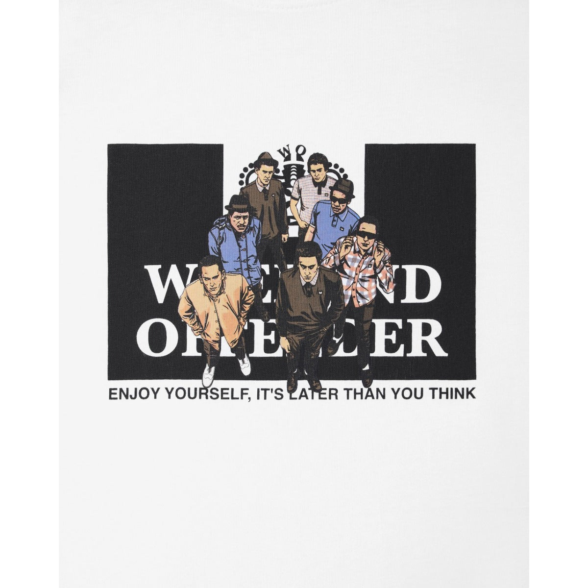 WEEKEND OFFENDER AKA GRAPHIC T-SHIRT WHITE