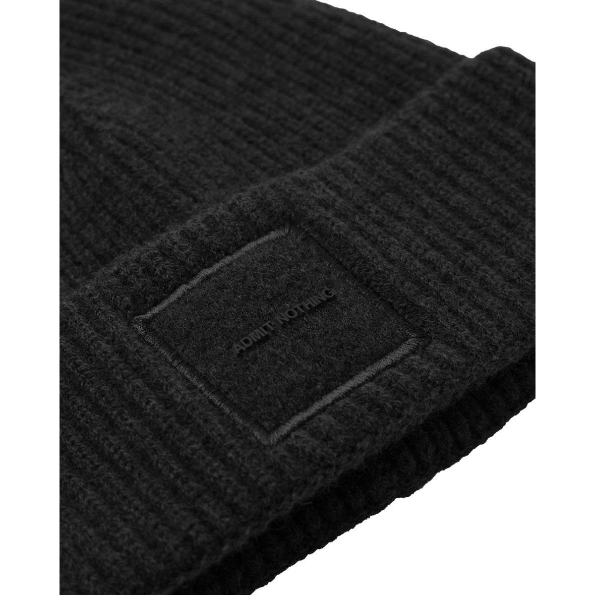 WEEKEND OFFENDER PALMYRA RIB KNIT BEANIE BLACK