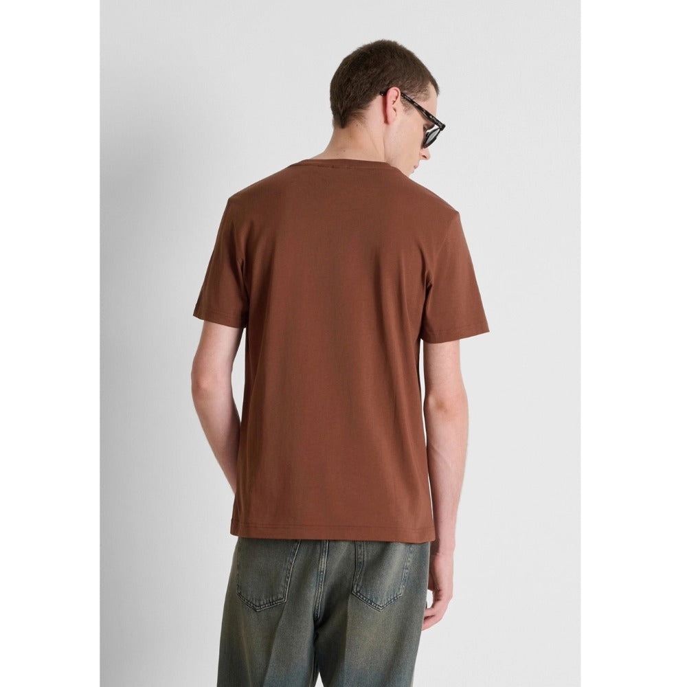 ANTONY MORATO LOGO T-SHIRT TOBACCO MMKS02715