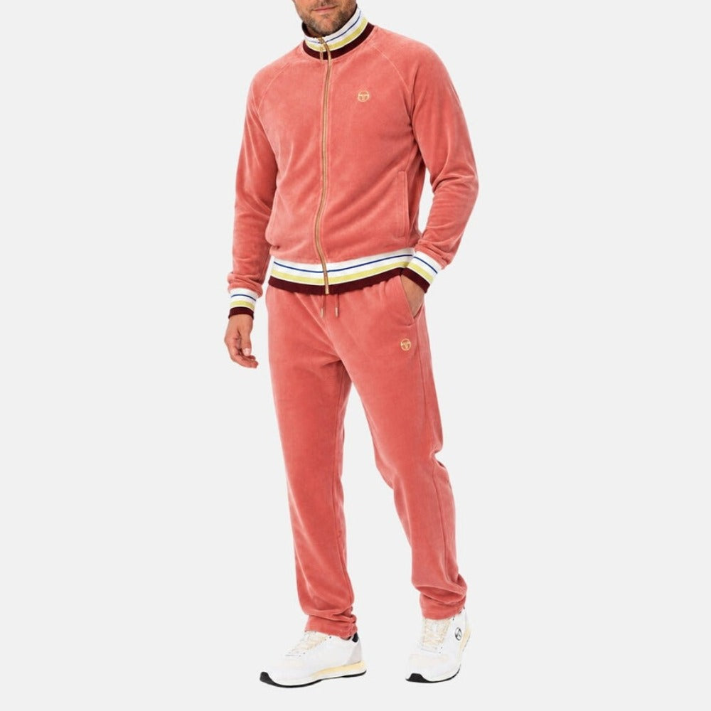 SERGIO TACCHINI SARTORI VELOUR TRACK PANT LIGHT MAHOGANY PINK