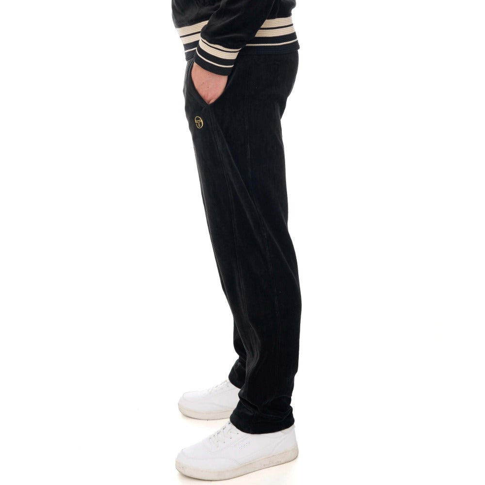 SERGIO TACCHINI LAZZARI VELOUR TRACK PANT BLACK