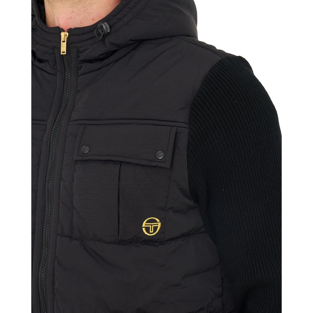 SERGIO TACCHINI CASSINI HYBRID NYLON JACKET BLACK