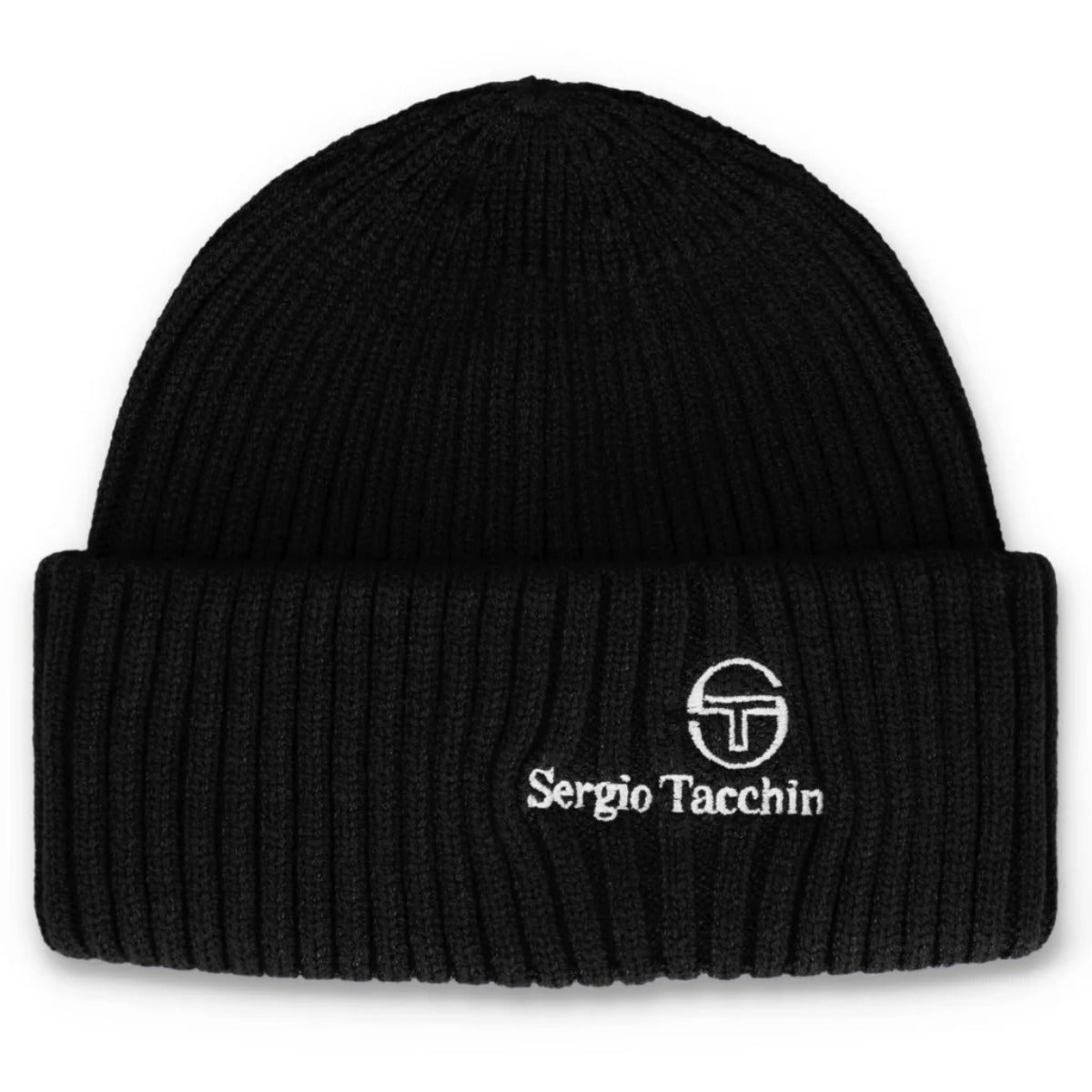 SERGIO TACCHINI RIZZO RIBBED WATCH BEANIE BLACK
