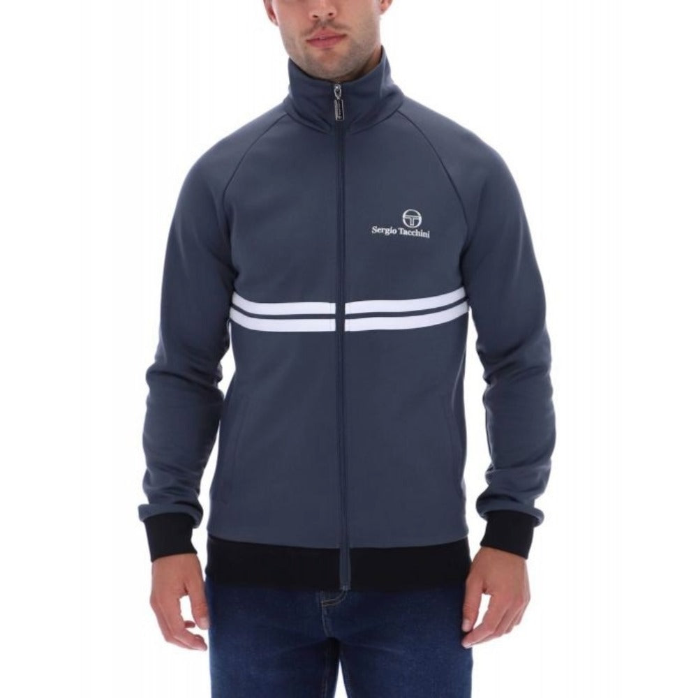 SERGIO TACCHINI NEW DALLAS TRACK TOP TURBULENCE GREY/WHITE/BLACK