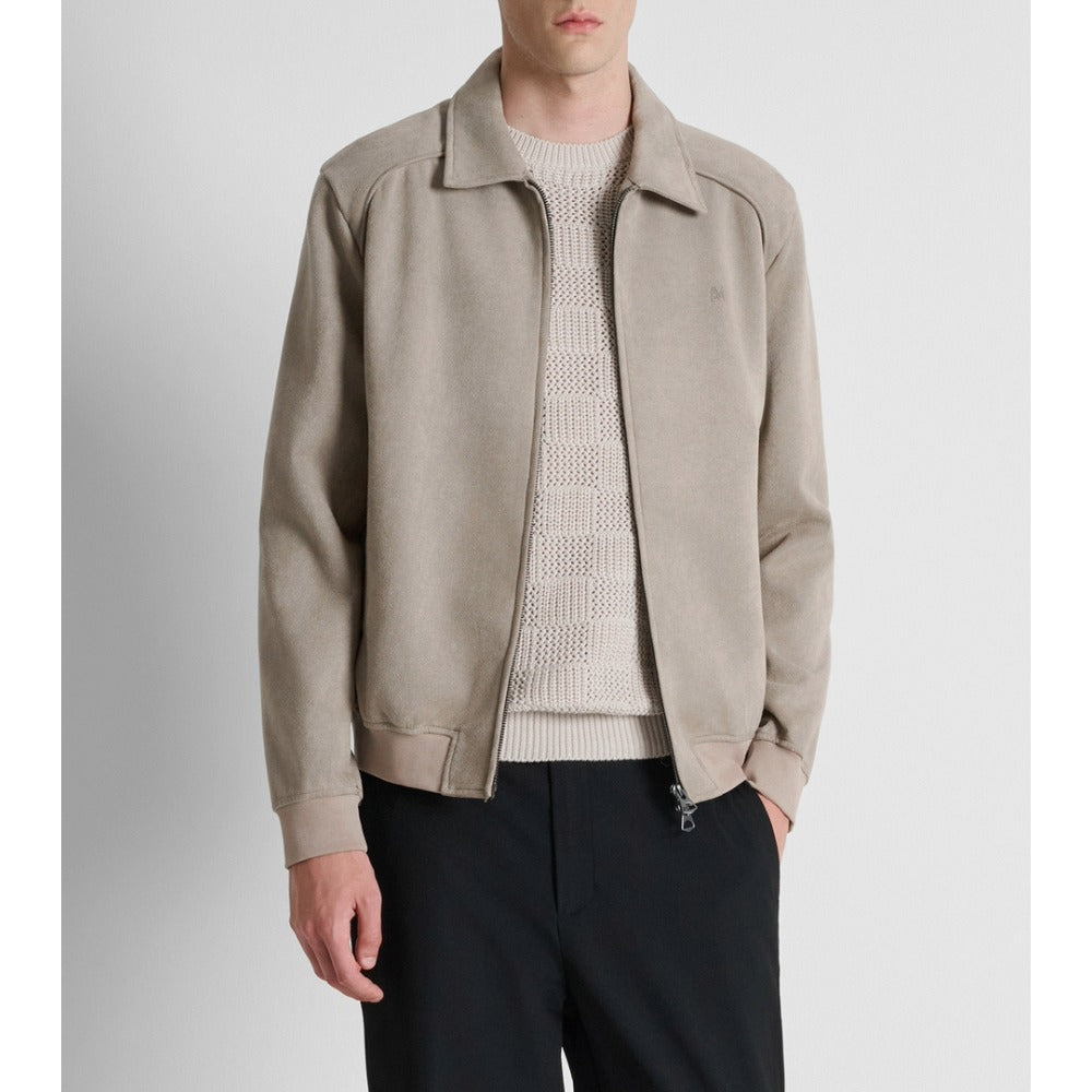 ANTONY MORATO BEIGE SUEDETTE JACKET WITH COLLAR MMFL01162