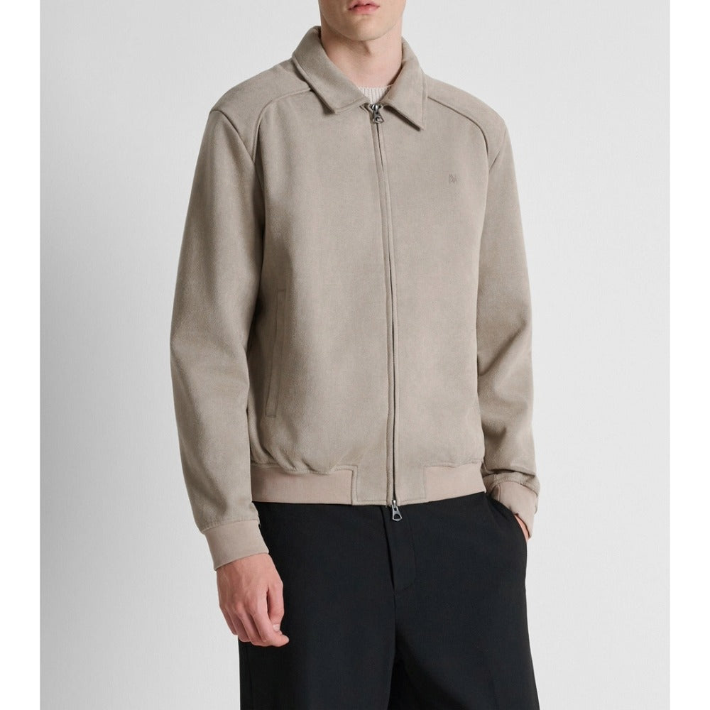 ANTONY MORATO BEIGE SUEDETTE JACKET WITH COLLAR MMFL01162