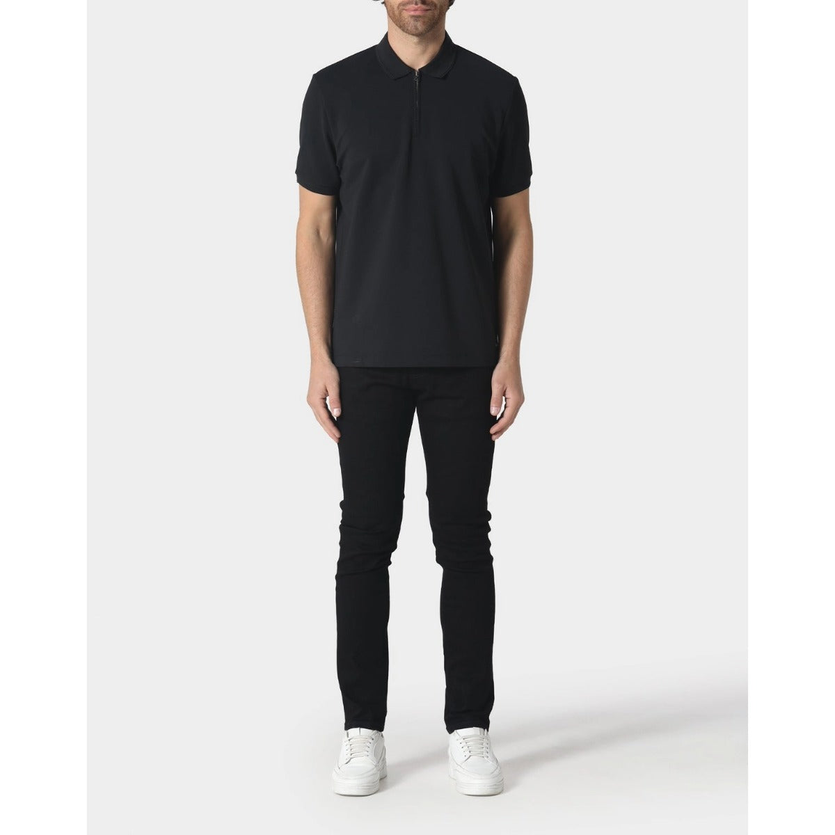883 POLICE GLACE POLO BLACK